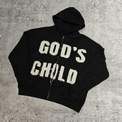 comprar Fabricante 420 Gsm Sol desvanecido con ácido lavado con logotipo personalizado Embroidery en apuros Patchwork con cremallera de alto peso Rhinestone Hoodie online manufacture