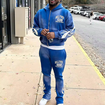 Traje callejero personalizado con sudadera y sudaderas con bordados de toalla