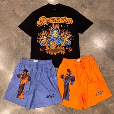 Etiquetas personalizadas calzoncillos de malla de 2 piezas de hombre camisa y calzoncillos personalizados en algodón 100%