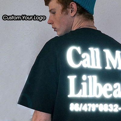 Impresión unisex a medida T-shirt reflector de algodón para hombres