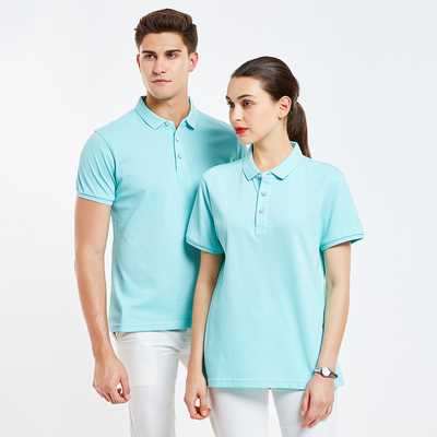 Camiseta de polo de manga corta de poliéster/algodón para hombres para la personalización de ropa de grupo