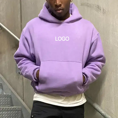 Vestidos de calle de hombre LOGO personalizado 300gsm 400gsm 500gsm Francés Terry Cortado con capucha