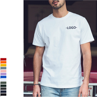 100% algodón más tamaño muchachos camisetas masculinas con impresión gráfica personalizada y cuello O-neck