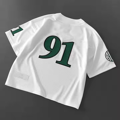 Custom 2025 Classic Retro Jerery Futbol V-Neck Satin Polyester Mesh Camiseta de fútbol de alta calidad Camiseta de fútbol para hombres